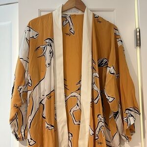 Worn Once Olivia Von Halle Full Length Silk Robe